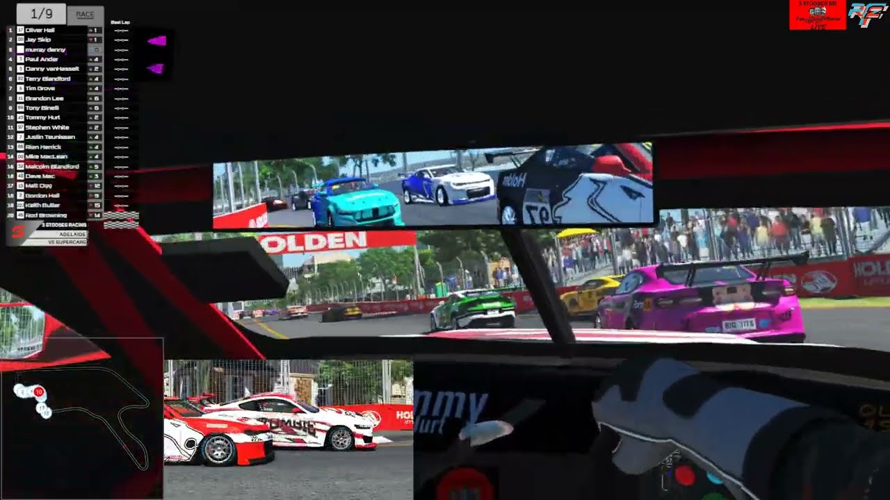 Race 3 ADELAIDE 3StoogesFunServer GEN3 FVR 2024 Supercars V8's