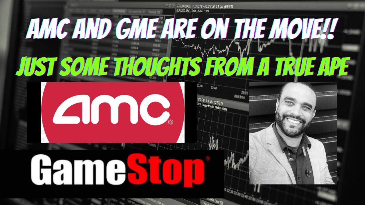 AMC and GME Short Squeeze: Gamma Ramp and Ape Thoughts 🦍🍿🎥🎮 🚀🌙