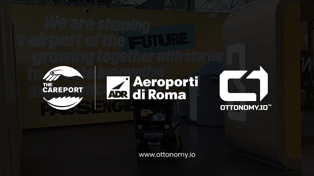 #Ottobot at @AeroportidiRoma  #Rome #FiumicinoInternationalAirport #DeliveryRobot #europe