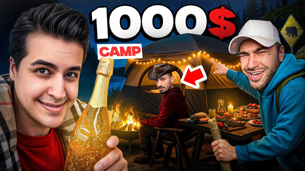 1000$ CAMPING 😂🔥 کمپ هزاردلاری تو جنگل با ماهان و پارسا