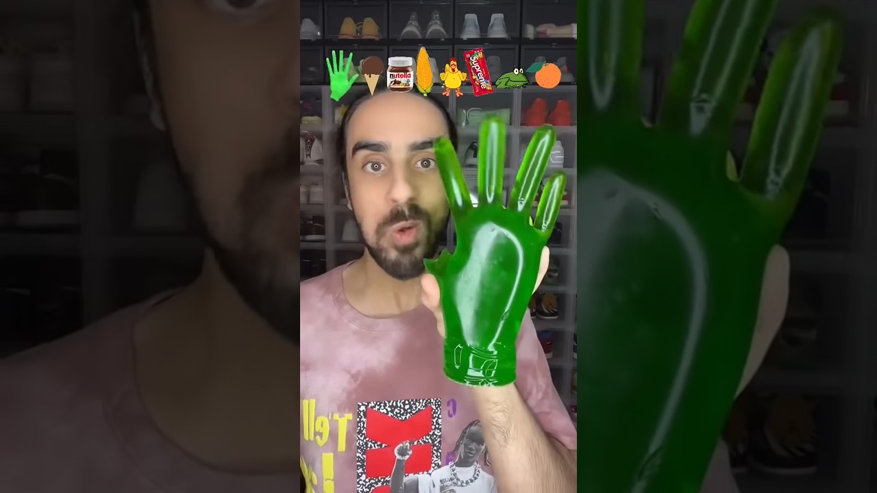 Food ASMR Eating a Hand gummy and other snacks!😱🙊
