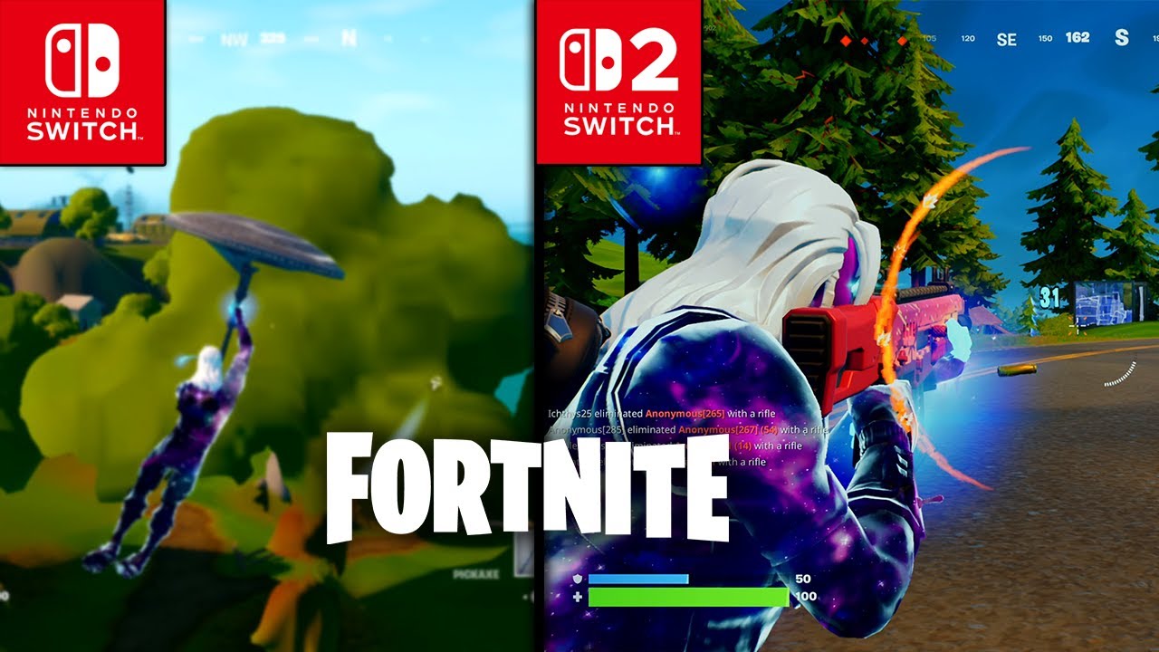 Switch 2 vs Switch 1 - Fortnite Graphics Comparison