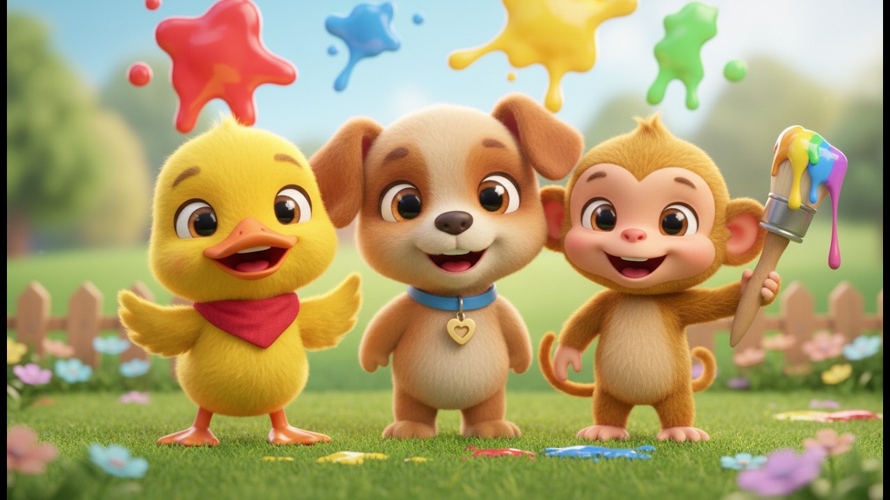 Comptines Animaux en Français 🦆🐶🐵 | Les Petits Canards Colorés 1,2 | Mon Petit Chien Gentil...