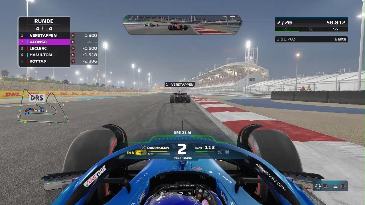 F1 22 Great Racing with New Patch 1.08 Bahrain 25% AI 90
