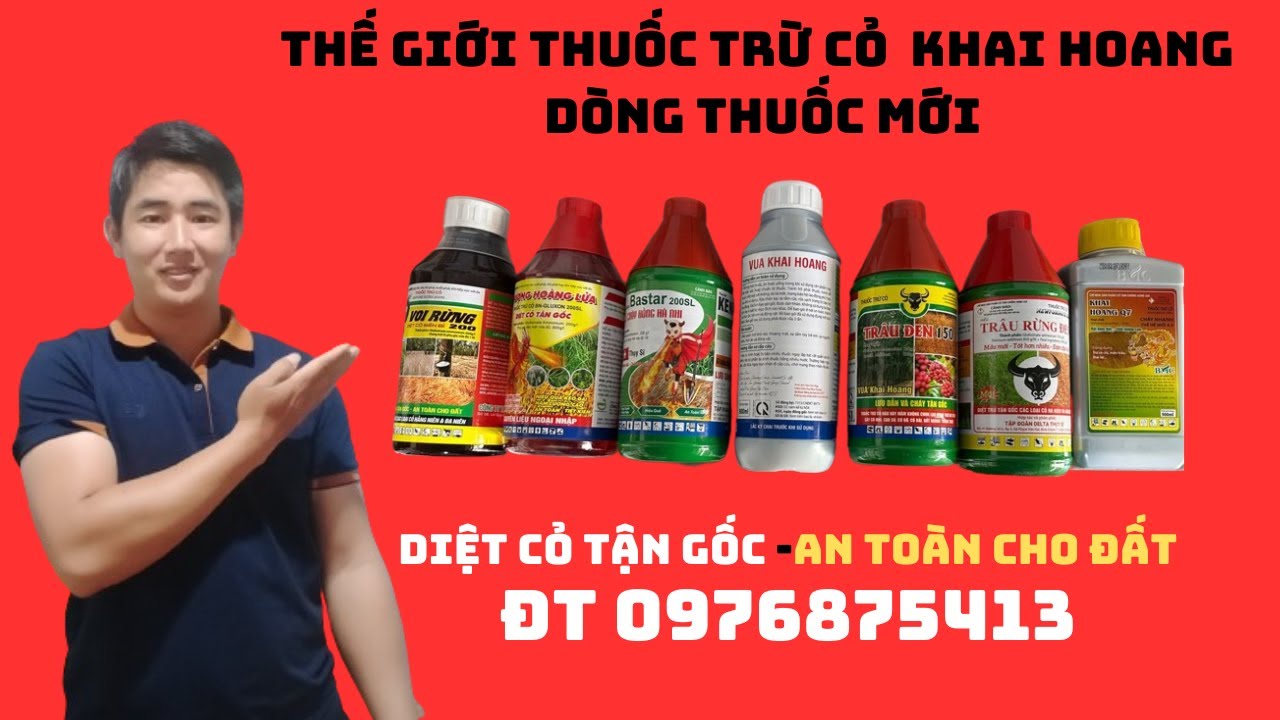 Bí mật thế giới thuốc trừ cỏ khai hoang mới nhất: Hiệu quả tuyệt vời#bvtv #caytrong