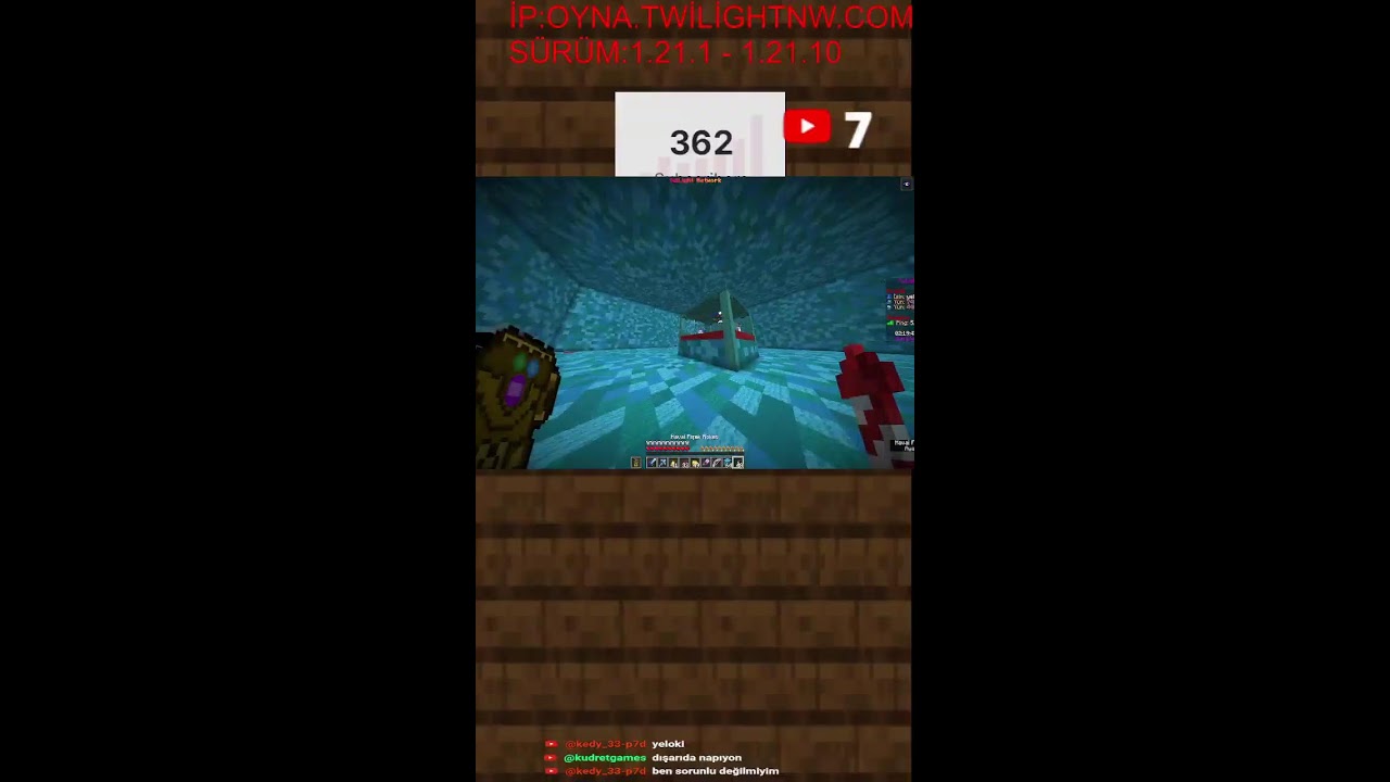 İzleyicilerle Minecraft Oynuyoruz! Gaming Livestream Online #69  #shorts