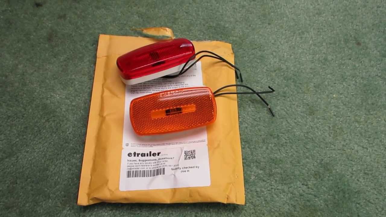 RV clearance lights new and old comparison.