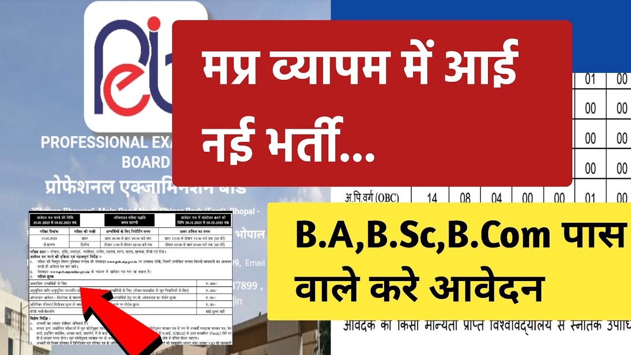mp vyapam new vacancy | mppeb latest update | mp new vacancy 2023 | mp peb latest vacancy