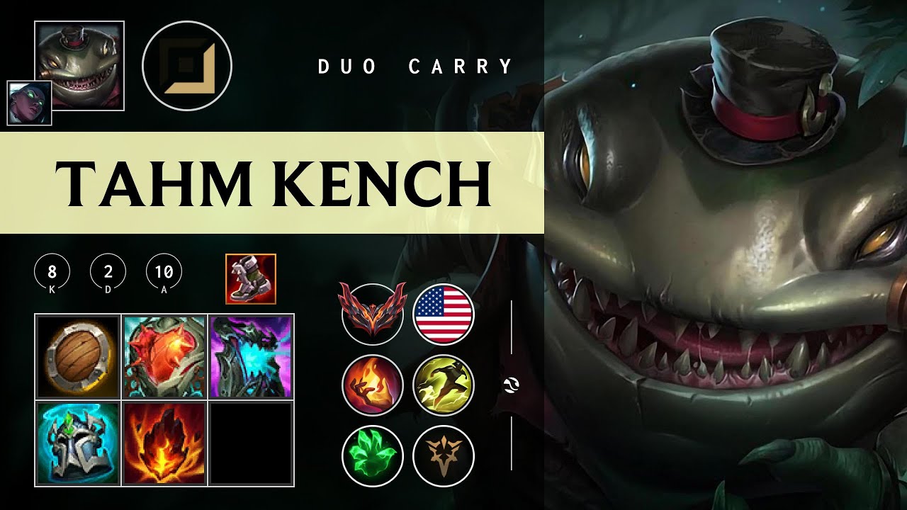 Tahm Kench Carry vs Sivir - NA Grandmaster Patch 26.02