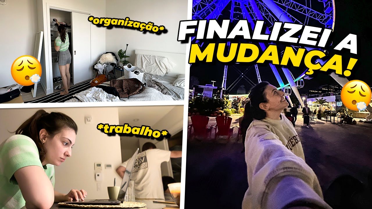 Finalizei a MUDANÇA - dia de trabalho, organização e muuuita caixa de mudança ainda - Vida no Canadá