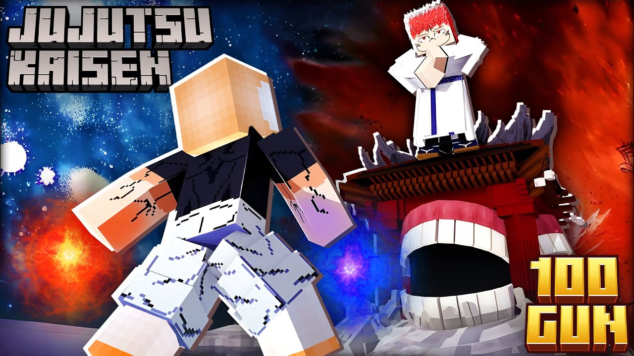 Minecraft'ta JUJUTSU KAİSEN Dünyasında 100 GÜN GEÇİRDİM! - [Part 1]