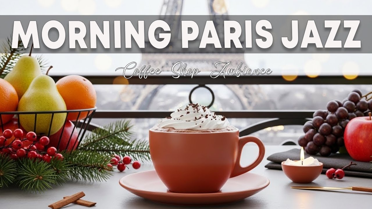 Morning Paris Jazz☕Relax Coffee Ambiance Instrumental and Relaxing Jazz Cafe Music for Studying.