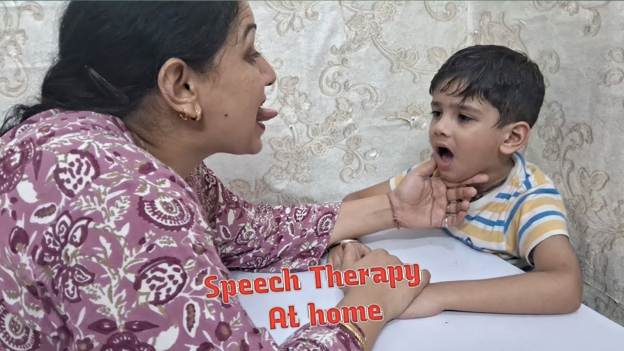 Speech Therapy At Home | Ghar par Speech therapy kaise karayein? #speechtherapy speech#viral #yt