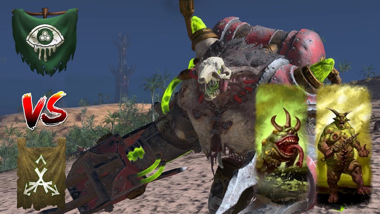 Disgustingly resilient vs just disgusting | Nurgle vs Skaven - Warhammer 3 Land battle