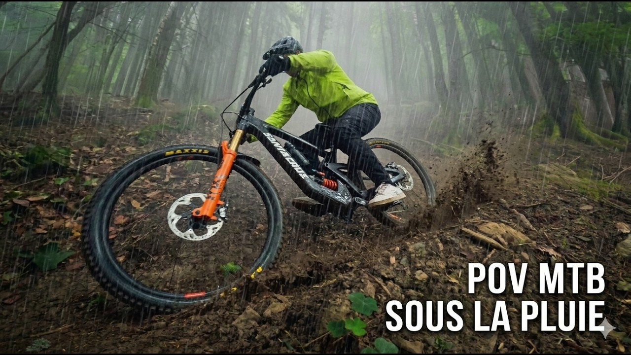 POV MTB Freeride: Secret spot sous la pluie! #portesdusoleil