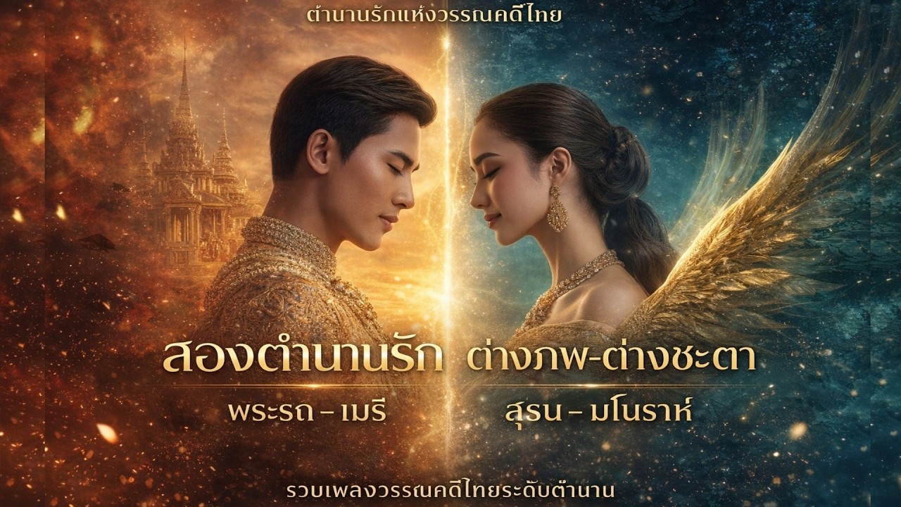 รวมเพลงวรรณคดีไทย พระรถเมรี x สุธนมโนราห์ | ตำนานรักข้ามภพ ฟังยาวต่อเนื่อง
