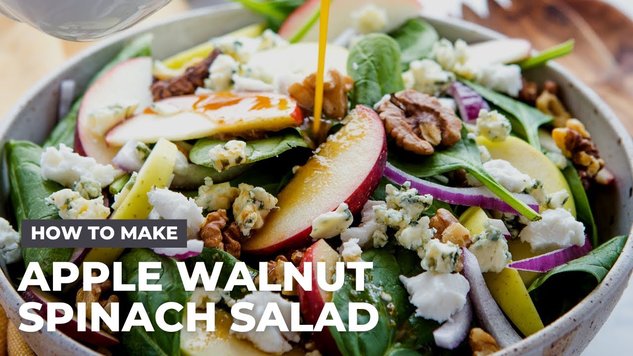 How to make Apple Walnut Spinach Salad