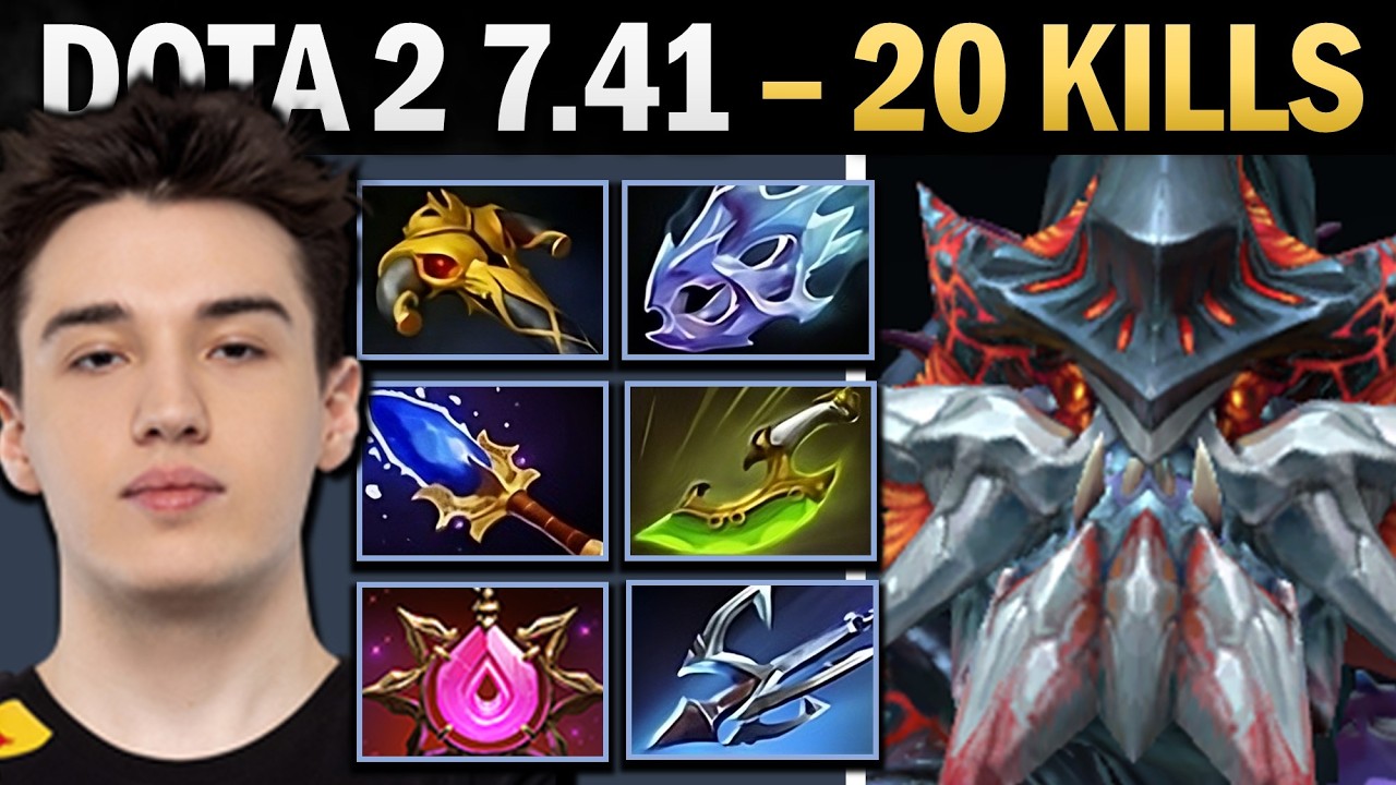 Slardar with 20 Kills and Moon Shard - Dota 7.41