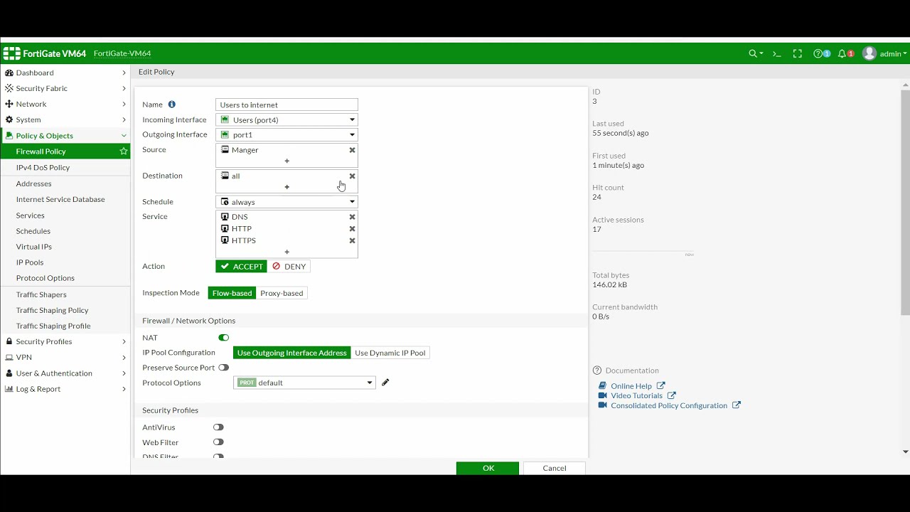 FortiGate Basic Setup