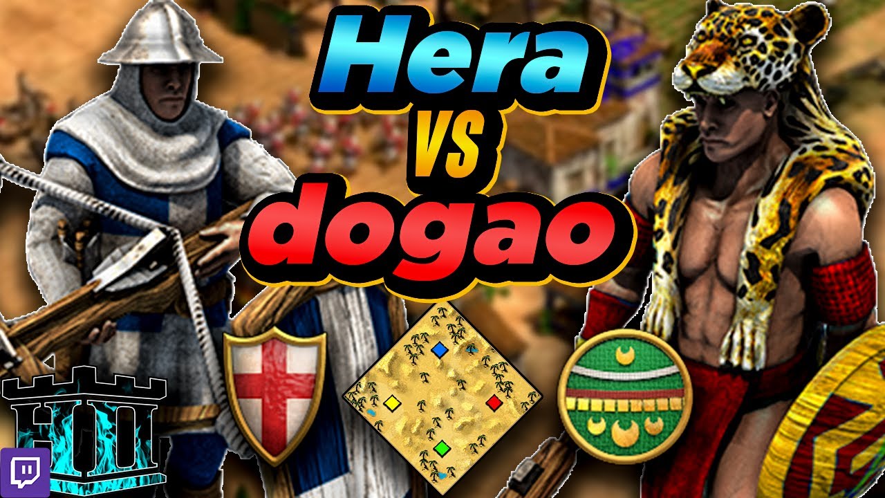 Italians vs Aztecs | 1v1 Arabia | vs dogao | AoE2