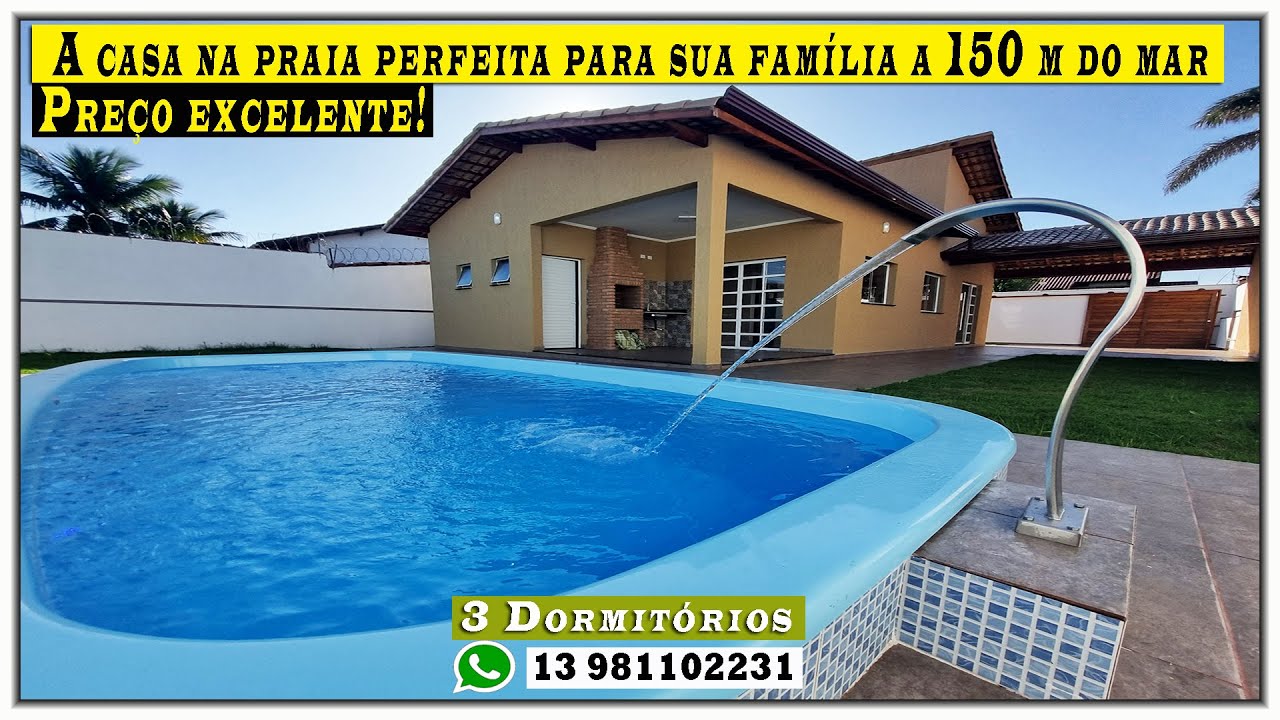 🏠 A casa na praia perfeita para sua família a 150 m do mar!