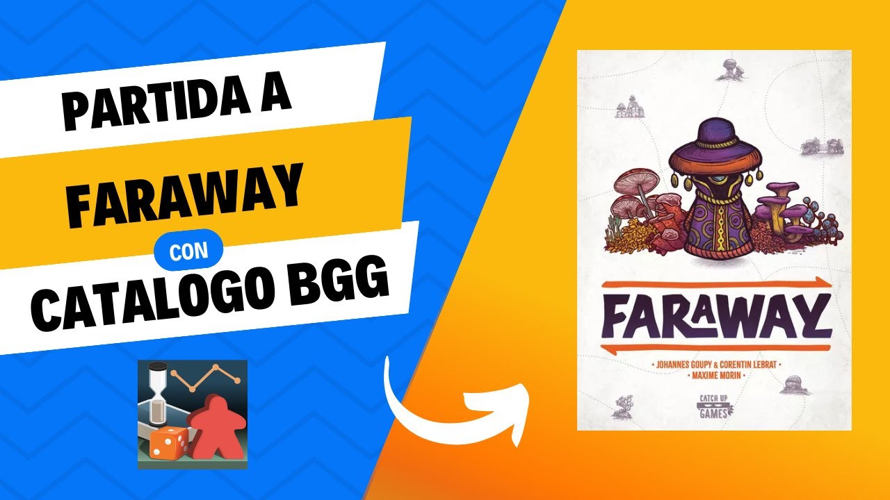 Partida a Faraway en solitario con Catálogo BGG