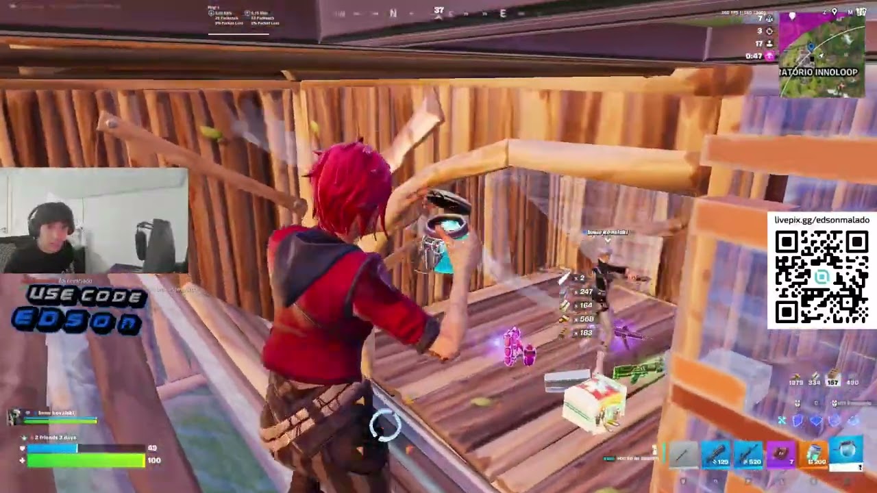 EDSONMALADO HUMILHOU OS SURREIAS NA RANKED DO FORTNITE