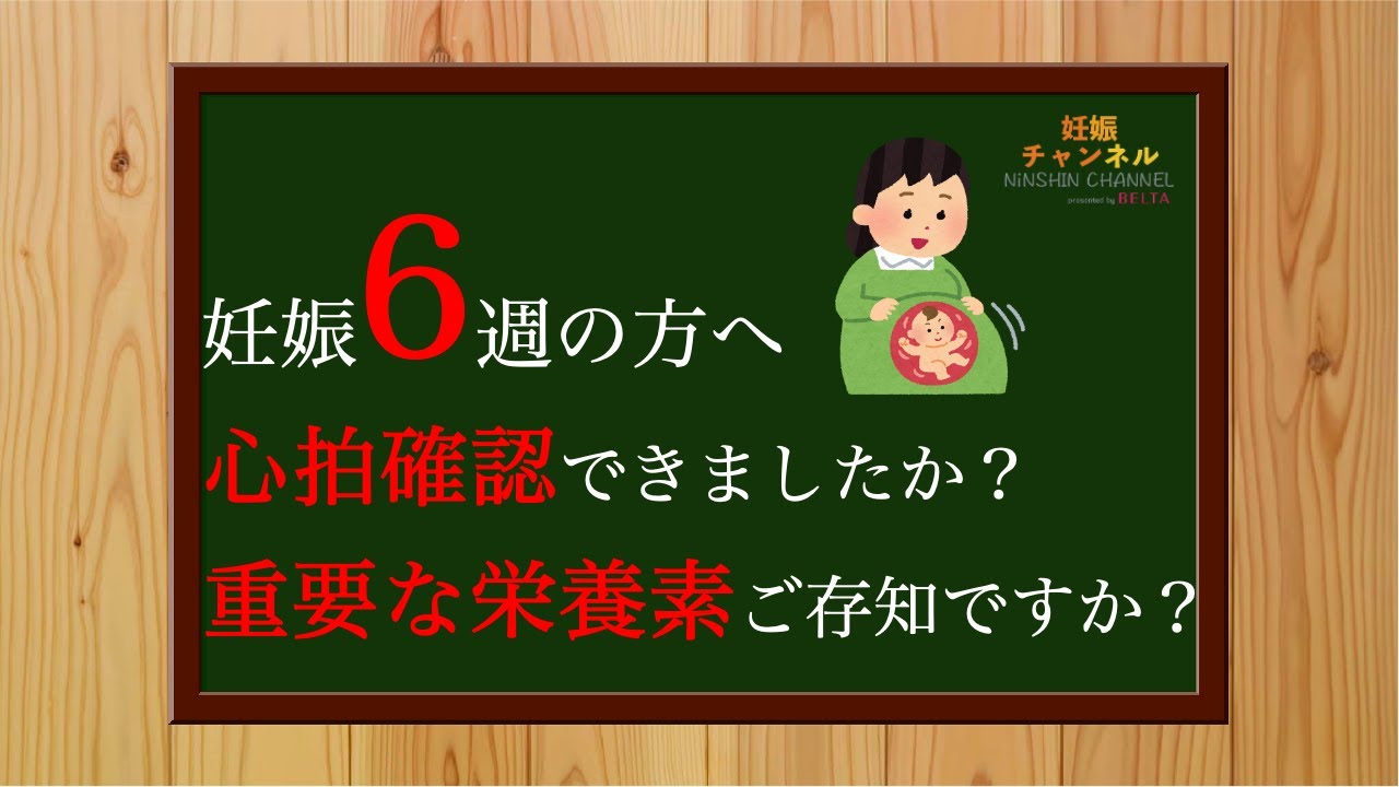 【妊娠6週】心拍確認 と この時期重要な栄養素☝️