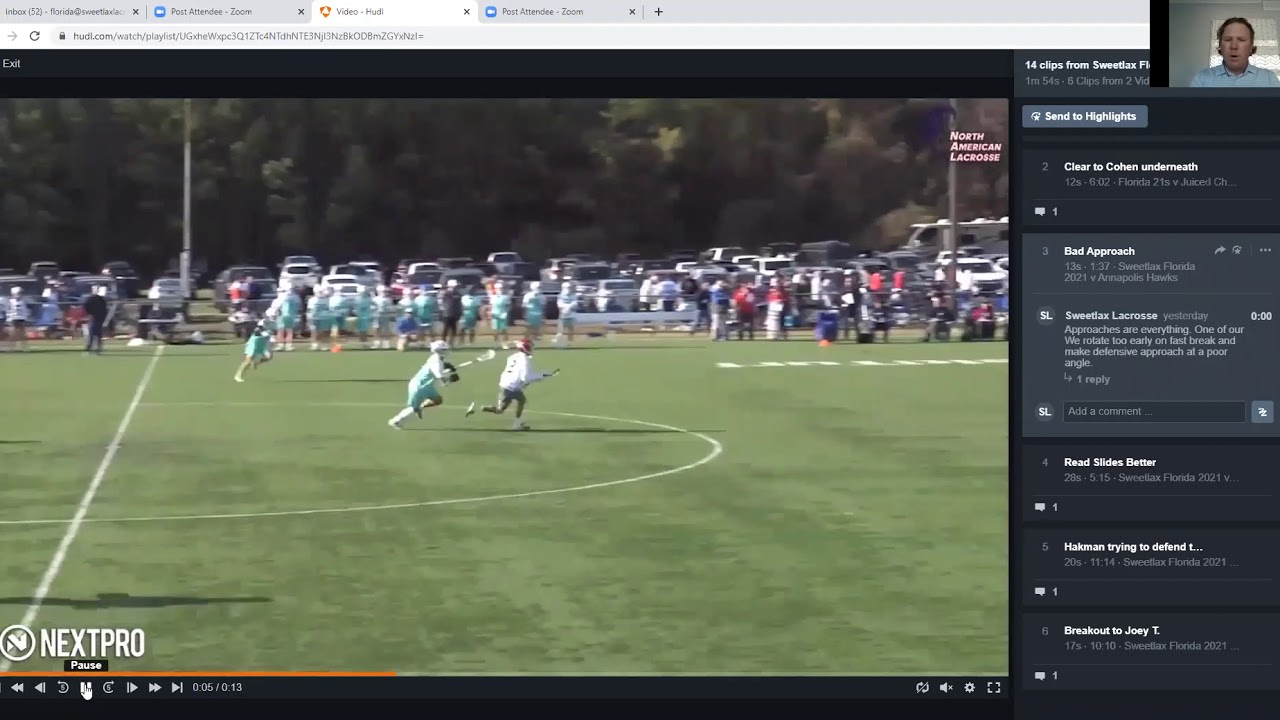Sweetlax Academy Film Study: Florida 2021's v Annapolis Hawks & Juiced Cherries (Fall of 2019)