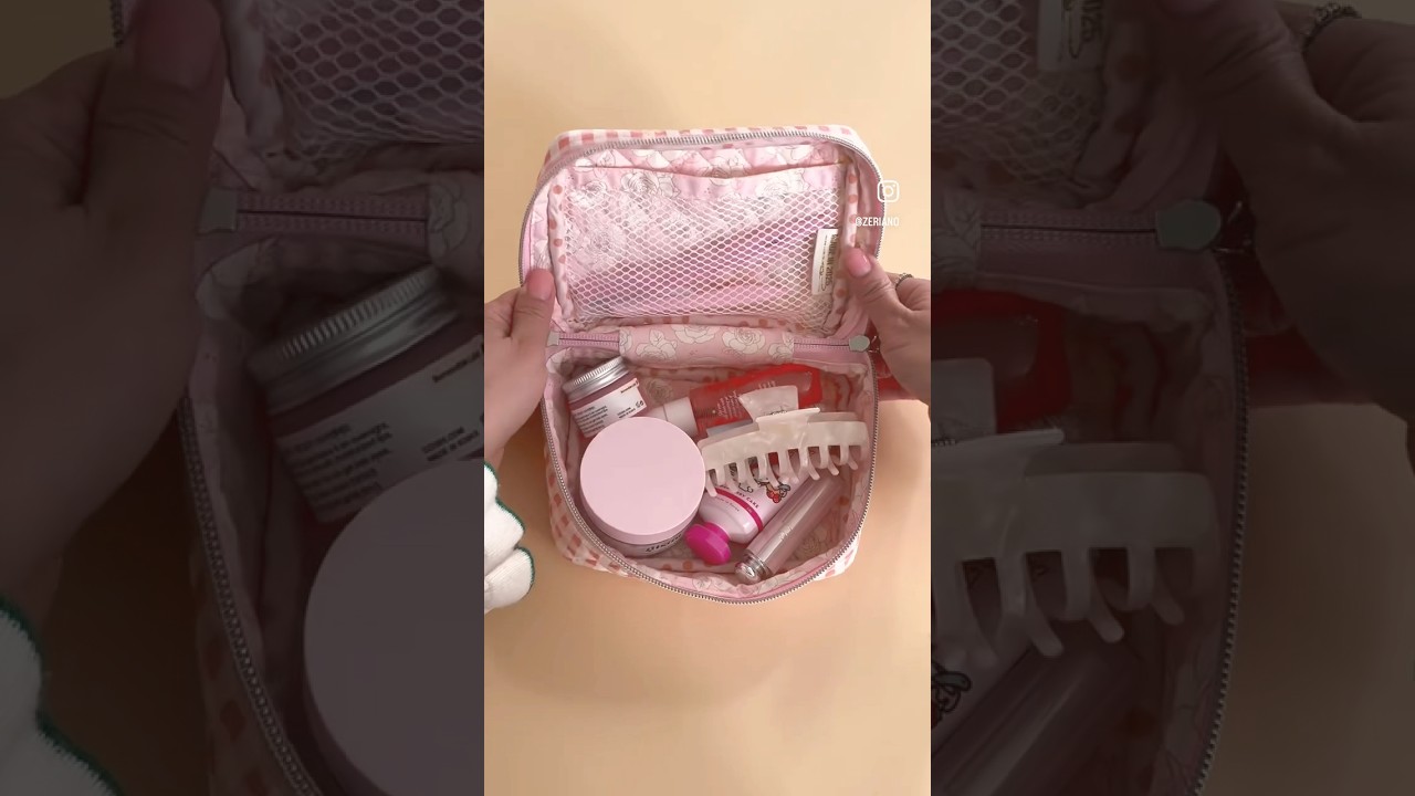 How to make a Daily Essential Pouch | Makeup Bag | Sewing #makeupbag