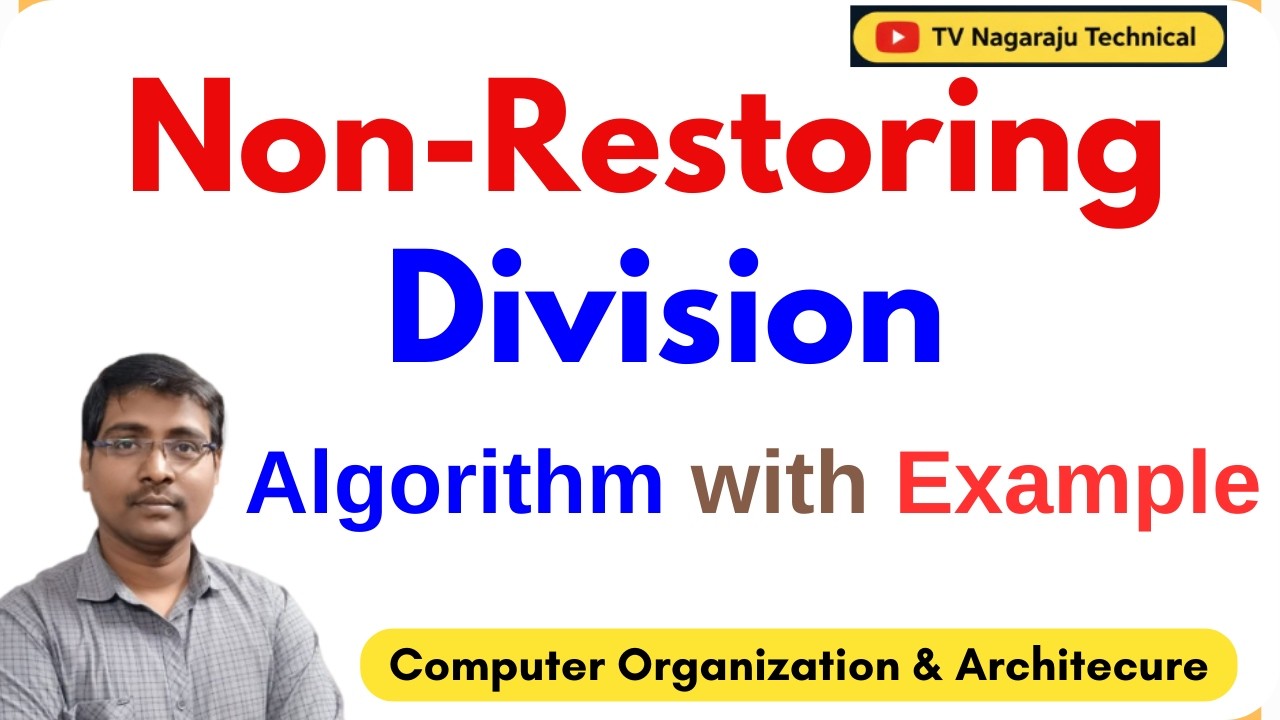 Алгоритм деления без восстановления с примером | Организация компьютера | Компьютерная арифметика