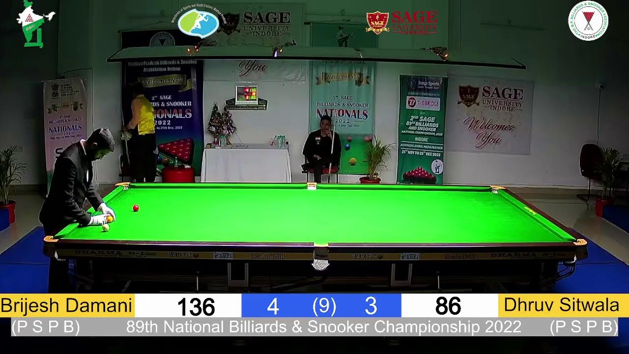 2nd SAGE NATIONAL CHAMPIONSHIP 2022 FINAL Brijesh Damani vs Dhruv Sitwala