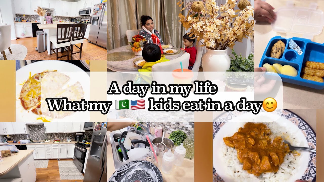 PAKISTANI MOM MORNING TO EVENING ROUTINE WITH 4 KIDS IN AMERICA 🇵🇰🇺🇸 what my kids eat in a day 🌸