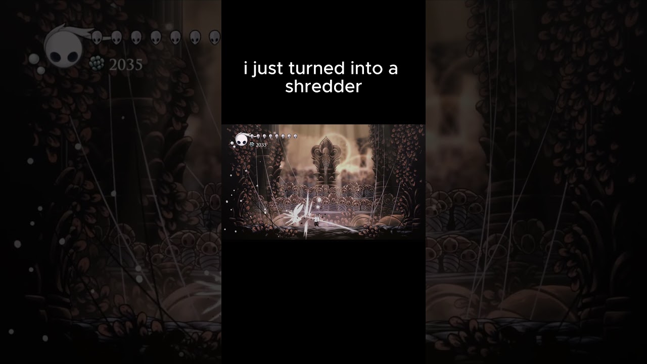 i became a SHREDDER in radiant hornet fight (steady body and quick slash)