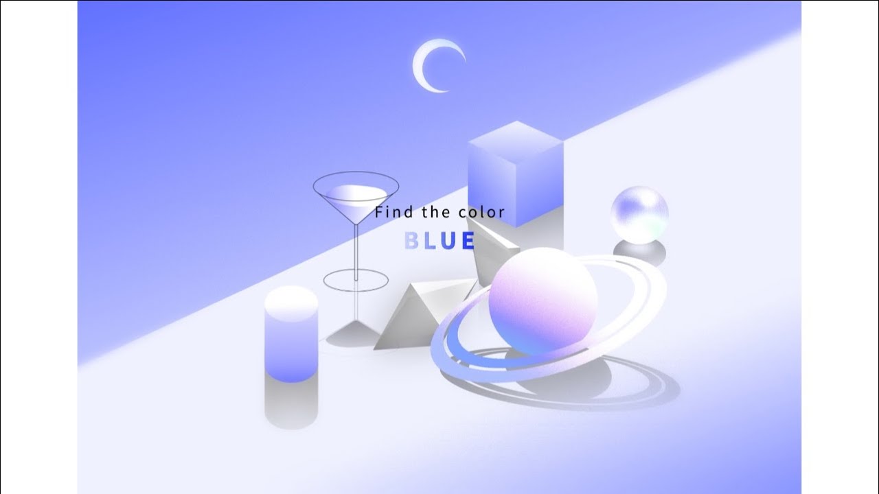 [모션그래픽]BLUE_find the color