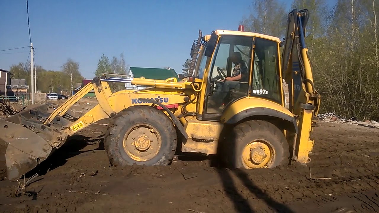 экскаватор погрузчик komatsu wb97s-2, 2003 г.в.