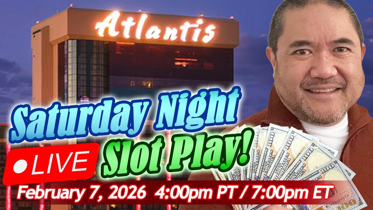 🛑 LIVE Slot Play! Saturday Night Slot Fun from Atlantis casino! #LiveSlots #LiveCasino #shortfeed