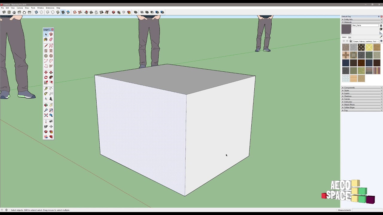 Основни инструменти в SketchUp за създаване и редактиране на 2D и 3D геометрия