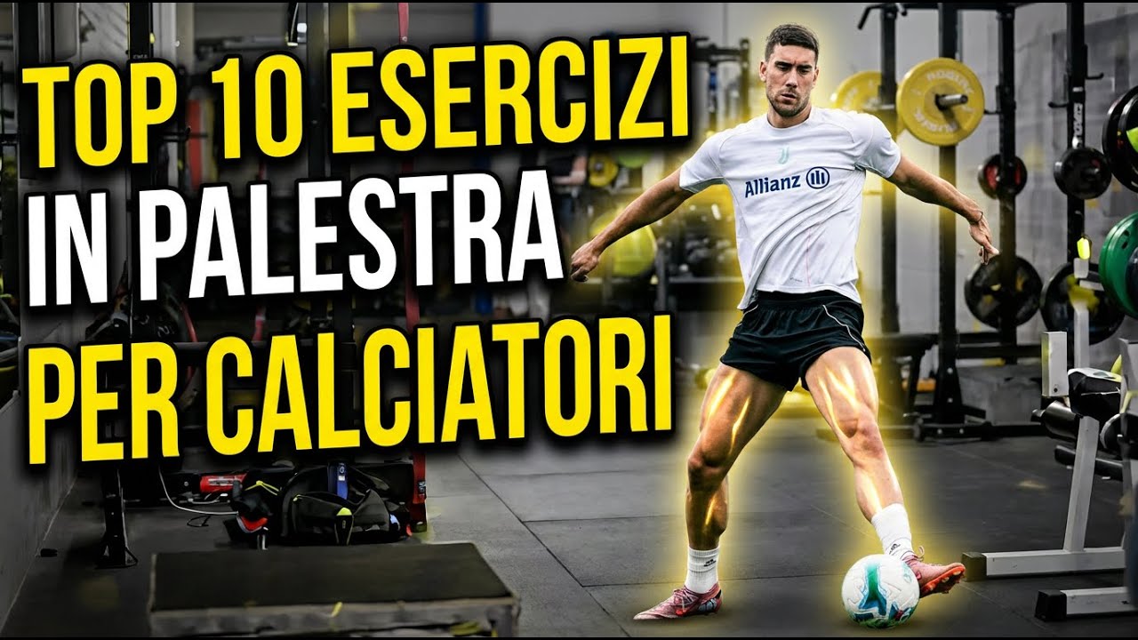 I MIGLIORI 10 ESERCIZI IN PALESTRA PER CALCIATORI