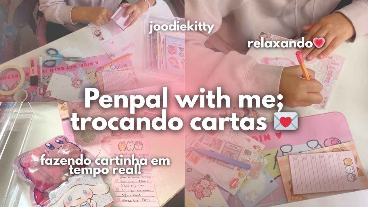 Penpal with me; 💭💌 fazendo uma carta de Penpal em tempo real - Joodiekitty