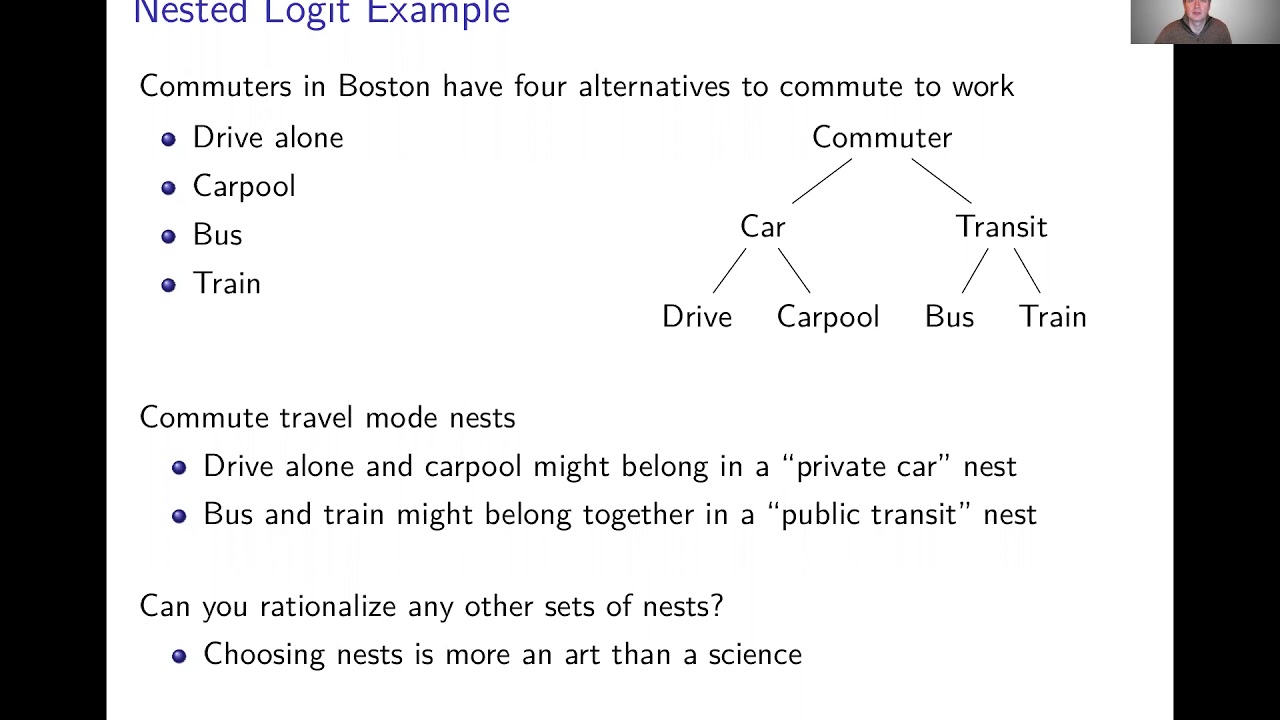 Week 9: Generalized Extreme Value Models | Video 1: Nested Logit