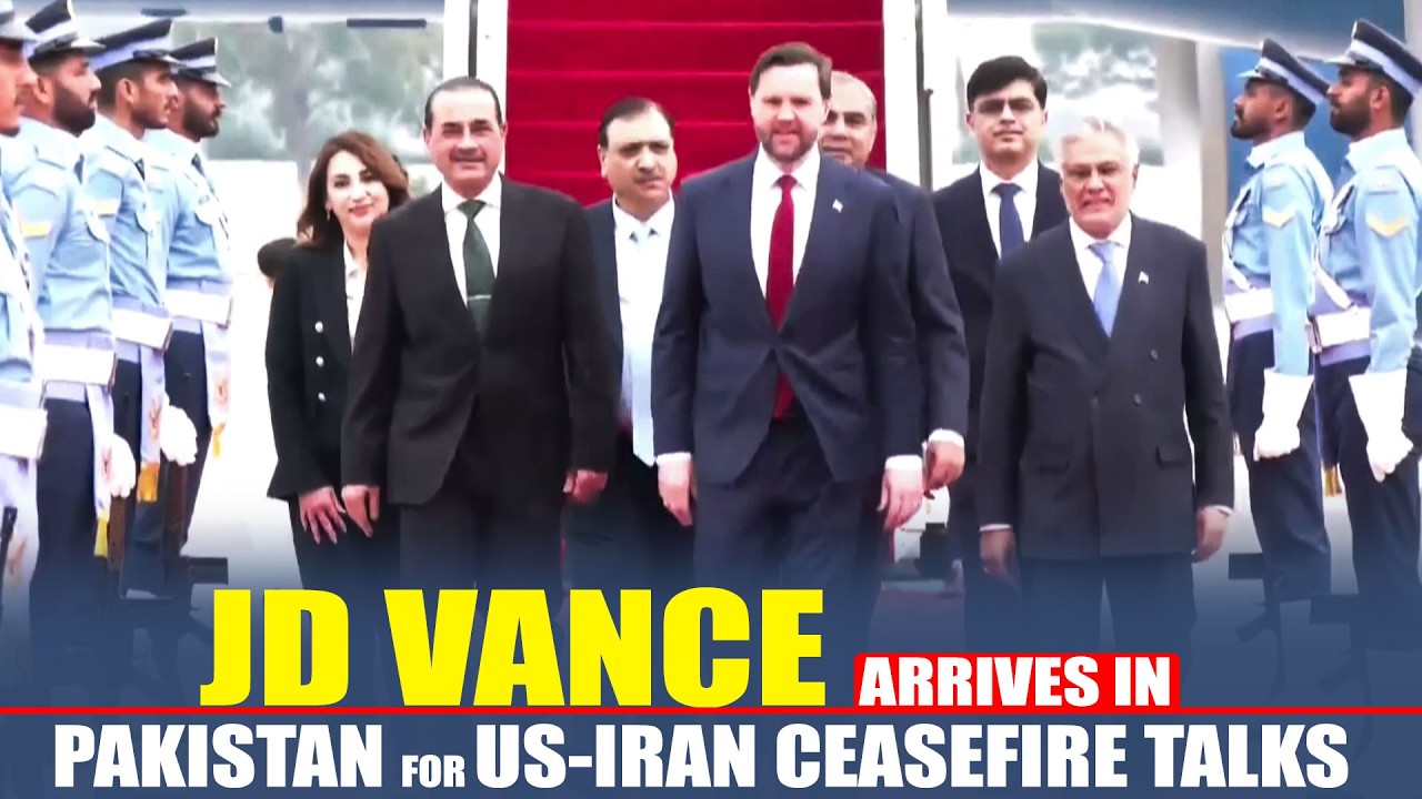 WATCH: VP JD Vance arrives in Pakistan for high stakes US-IRAN peace talks in Islamabad | Trump |USA