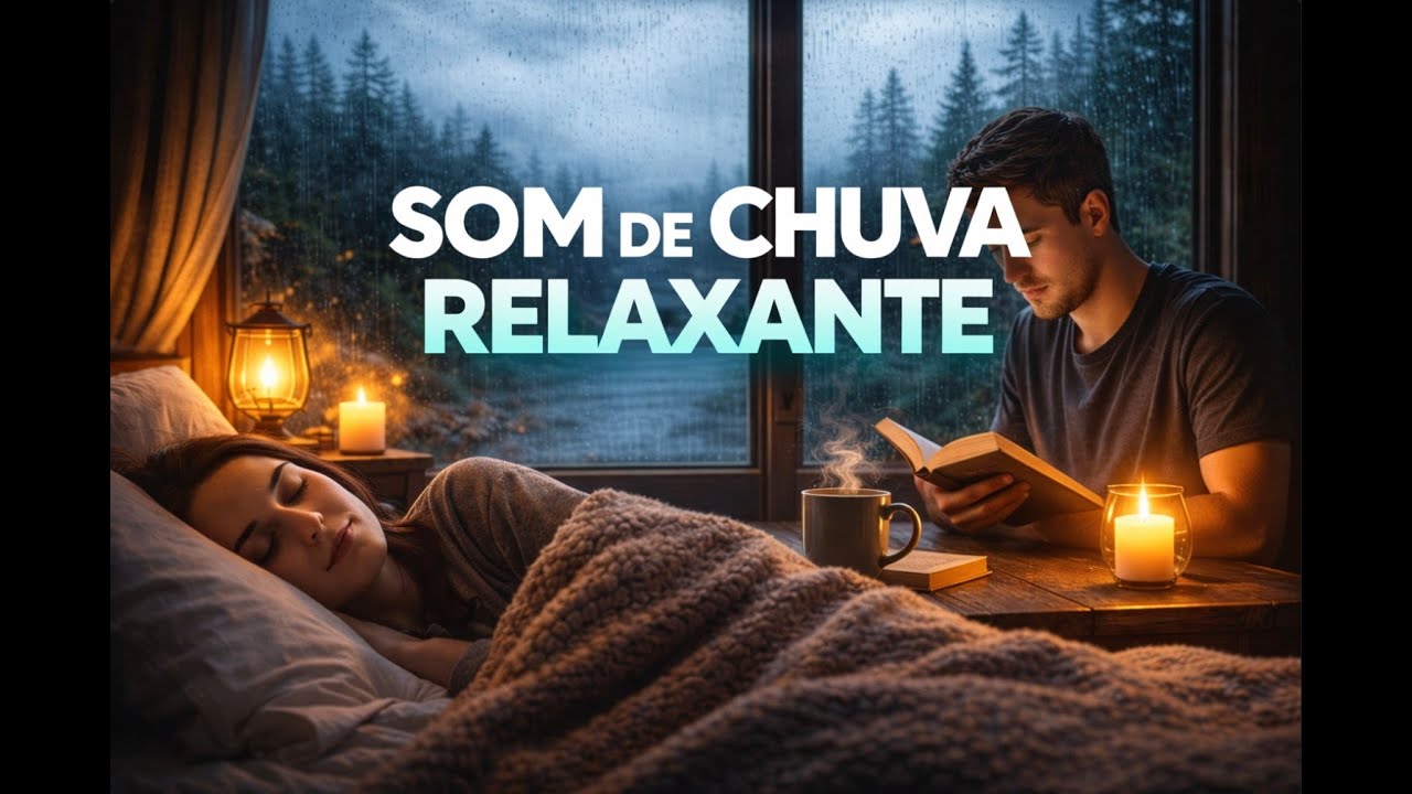 Som de Chuva Relaxante para Dormir Rápido 🌧️ Sono Profundo Sem Interrupções