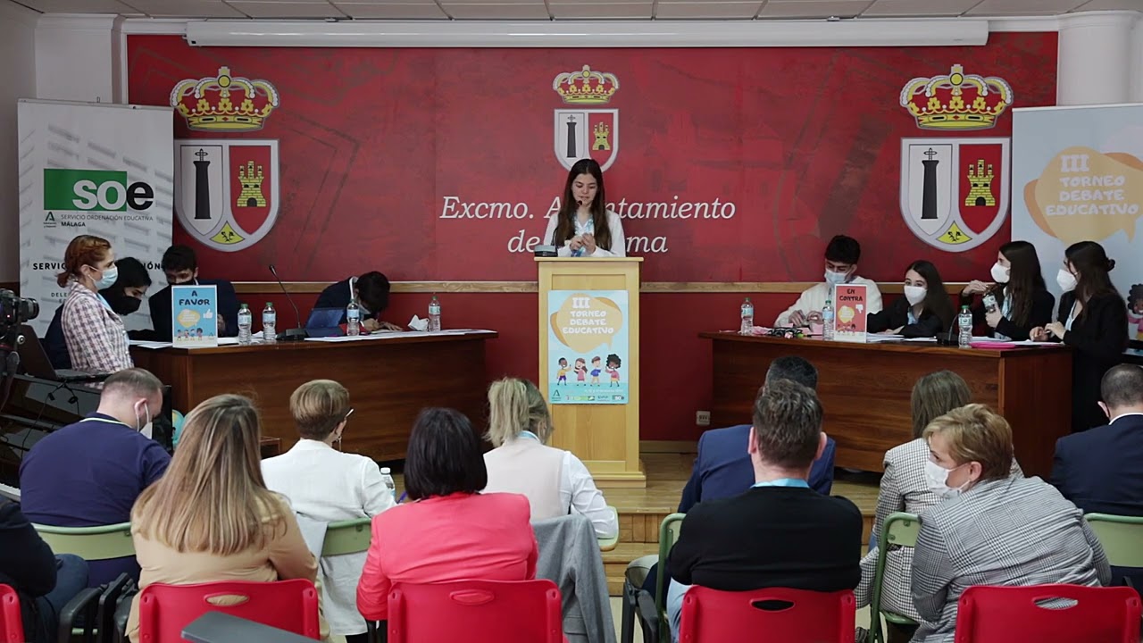 FINAL DEBATE FASE PROVINCIAL MÁLAGA III TORNEO DEBATE EDUCATIVO