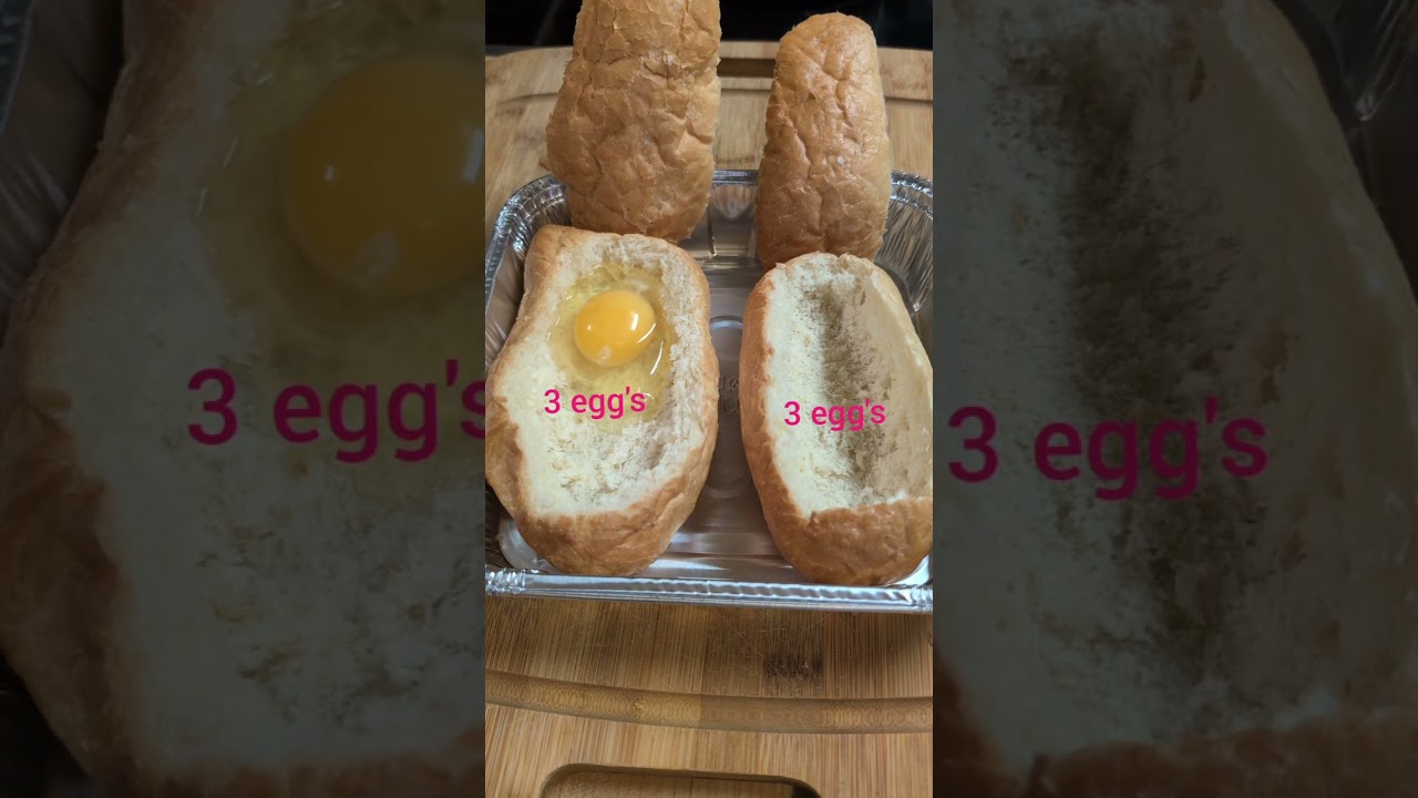 Pour 3 Egg's In Each Bread ASMR Trending