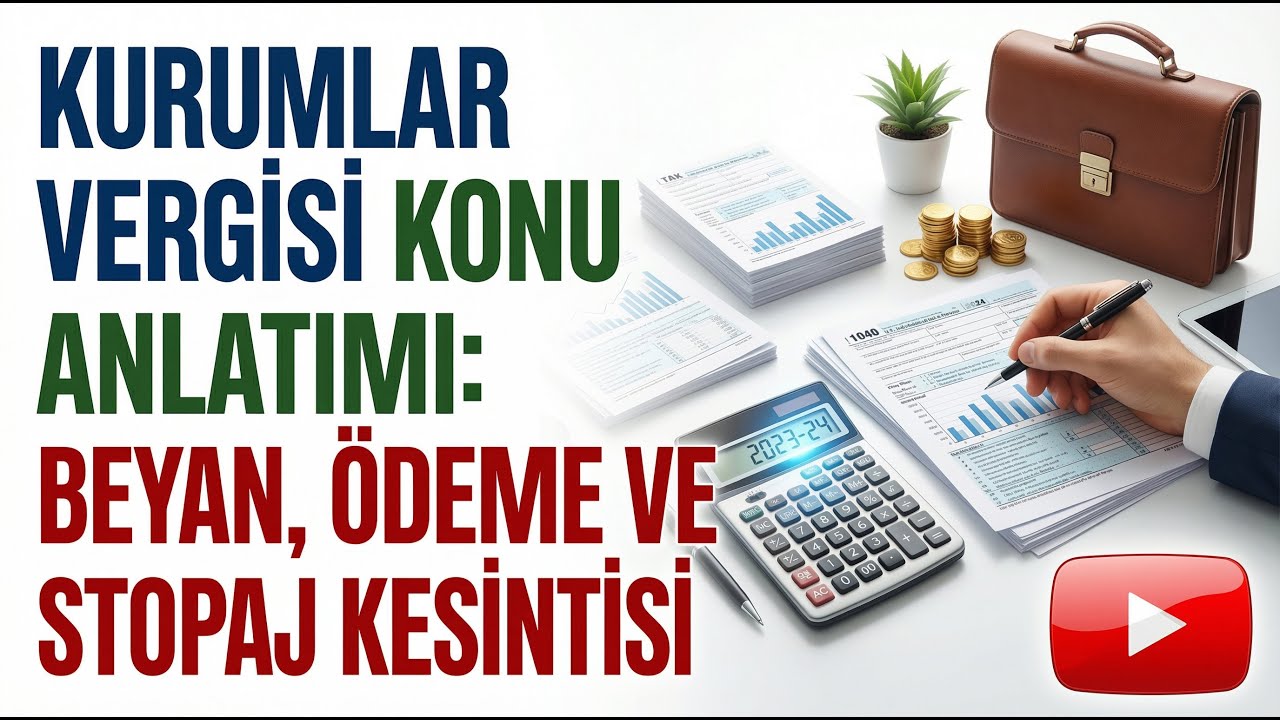 Kurumlar Vergisi Kanunu Md: ( 28 - 32 ) Beyan, Ödeme ve Stopaj Kesintisi
