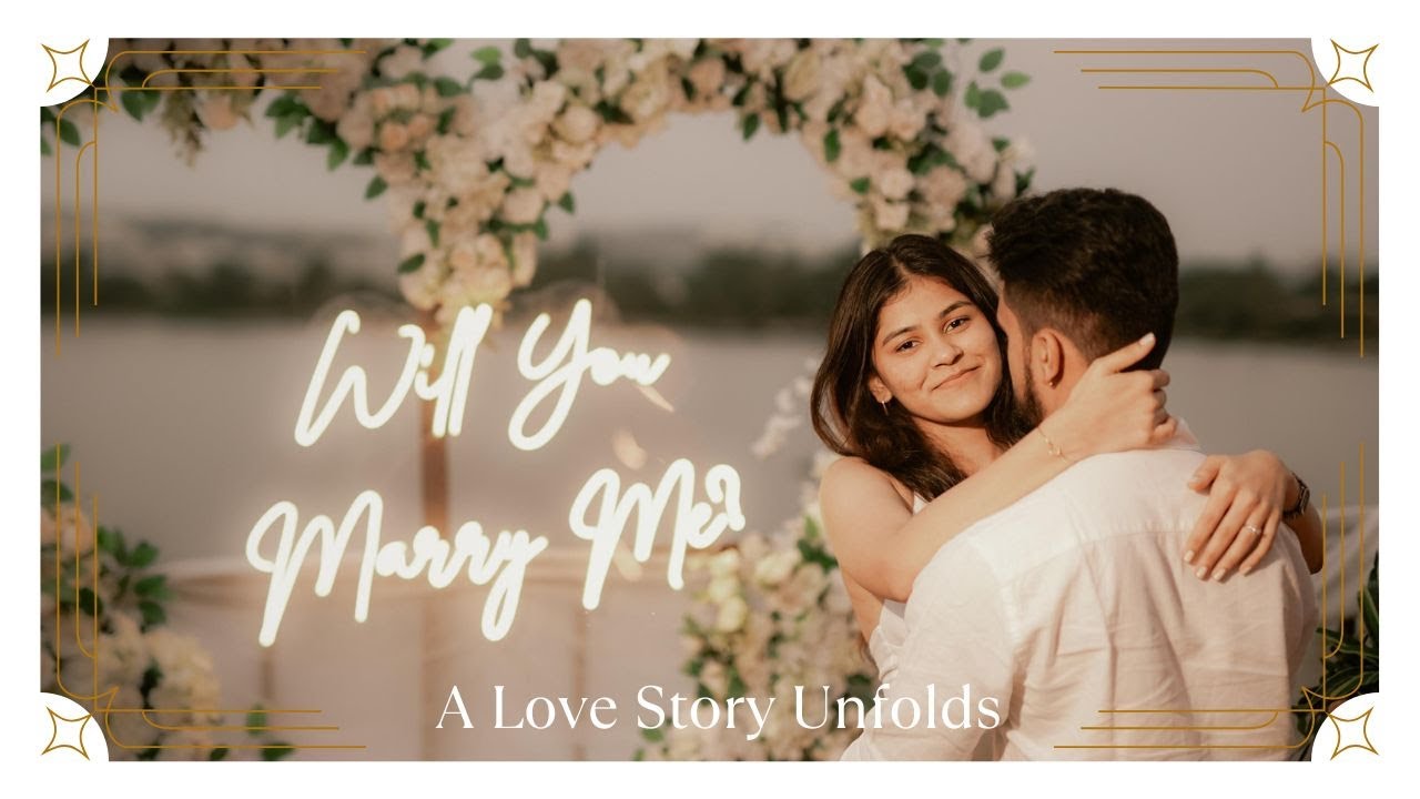 Romantic Surprise Proposal 💍 Khush & Vidhi's  | A Magical Love Story ❤️✨
