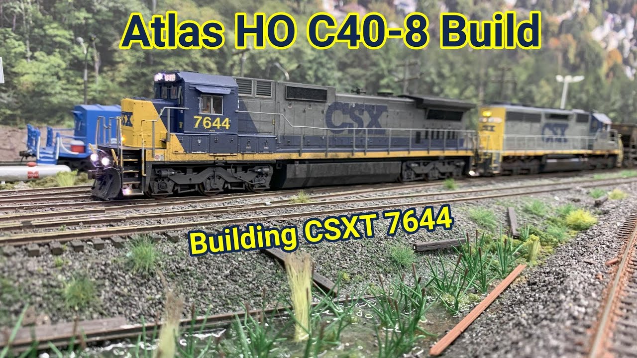 Atlas HO Scale CSX C40-8 Build - Building CSXT 7644