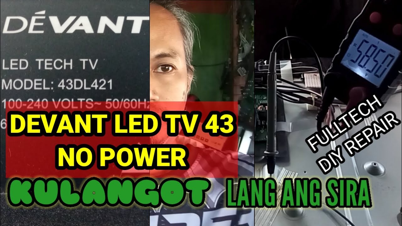 how to repair devant led tv 43