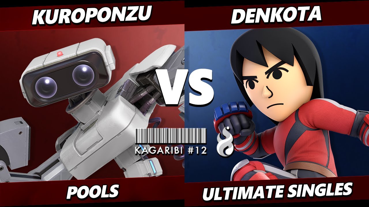 Kagaribi 12 - Kuroponzu (ROB) Vs. Denkota (Mii Brawler) Smash Ultimate - SSBU